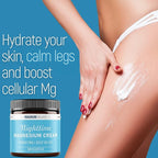 Magnum Solace Magnesium Lotion – Nighttime Magnesium Cream – Apply to Legs, Arms or Chest - Topical Magnesium Chloride – USA Made and Safe for Kids (Unscented)