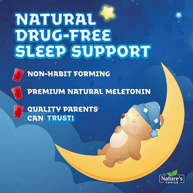 Kids Melatonin Gummies - 2mg Melatonin Per Serving - Best Children's Melatonin Gummy for Restful Sleep - Kids Chewable Sleep Supplement - Natural Tasty Berry Flavor - Non-GMO Vegan - 120 Gummies