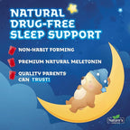 Kids Melatonin Gummies - 2mg Melatonin Per Serving - Best Children's Melatonin Gummy for Restful Sleep - Kids Chewable Sleep Supplement - Natural Tasty Berry Flavor - Non-GMO Vegan - 60 Gummies