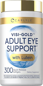Carlyle Adult Eye Support | 300 Capsules | with Lutein and Zeaxanthin | Non-GMO and Gluten Free Supplement