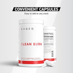 Kaged Clean Burn Capsules | Unflavored | Thermogenic Weight Management | Boost Metabolism | Stimulant & Caffeine Free | Supplements for Men & Women | 90 Servings