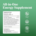 B12 Vitamin Energy Patch with Caffeine, Green Tea Extract & Guarana (30 Count) | Caffeine, Vitamin B6 & B3 for Focus & Energy | 12-Hour Plant-Based Boost