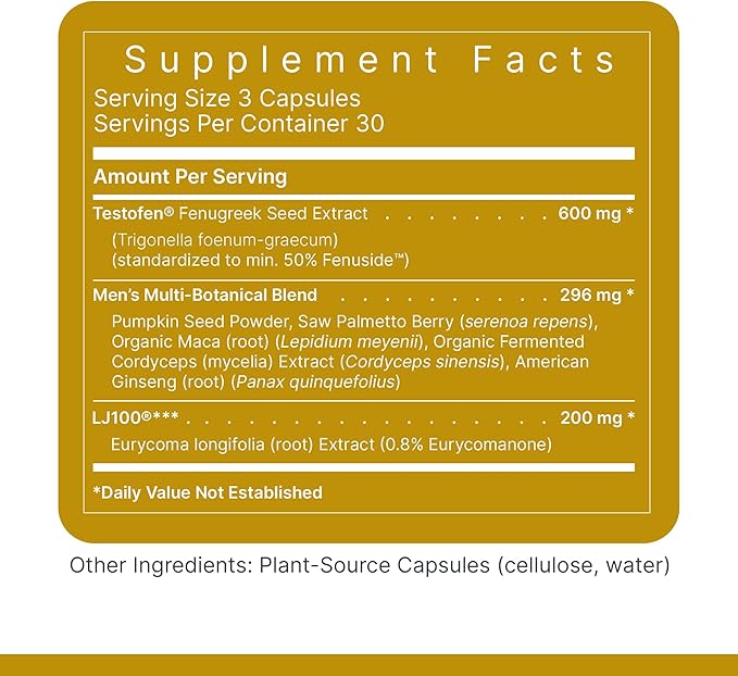 Premier Research Labs Testosterone Premium - Testosterone Supplement for Men, All Natural Testosterone Complex, Premier Labs Testosterone Support, Fenugreek, Cordyceps & Maca - 90 Vegetarian Capsules