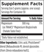Designs for Health Magnesium Glycinate Powder - 300mg Powdered Chelated Magnesium Bisglycinate Supplement - Non-GMO Great-Tasting Drink Mix Add-in, Orange Flavor (30 Servings / 150g)