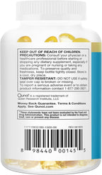 Qunol Fish Oil Omega 3 Mini Softgels, 1000mg Omega 3 EPA + DHA, Ultra Pure Supplements, Heart Health Support, Lemon Flavor, Easy to Swallow Minis, 3 Month Supply, 180 Count