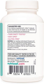 Nutricost Diindolylmethane DIM Supplement for Women 400mg, 120 Capsules, with Dong Quai, Calcium & Black Cohosh - Vegan, Non-GMO and Gluten Free