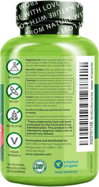 NATURELO Multivitamins for Teenage Girls/Boys, 60 Capsules, Whole Food Multivitamin with Minerals, Non-GMO, Vegetarian