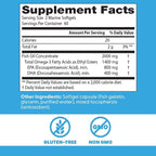 Doctor's Best Omega 3 Fish Oil Supplement for Women & Men - Source of DHA, EPA, & Omega-3 Fatty Acids, Purified, High 2000 mg Potency, Heart Health Support, Non-GMO, Gluten Free - 120 Marine Softgels