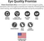 Dr. Whitaker's Vision Essentials Ultra with Lutein | Comprehensive Support with Just One Daily Pill for Macula & Retina Health, Eye Strain, Ocular Pressure, Digital Eye Fatigue, Mood Support and More