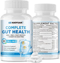 All-in-1 Gut Health with Probiotics, Prebiotics, Postbiotics & Digestive Enzymes for Women & Men, Complete Gut Health & Digestive Support Supplement, Immune Health Support, 90 Capsules