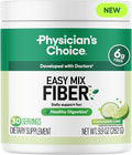 Physician's CHOICE Easy Mix Fiber for Digestive Health & Regularity - No Grit - Daily Prebiotic Soluble Fiber Powder Supplement for Women and Men - Cucumber Lime - 30 Servings