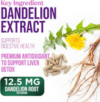 Milk Thistle Extract - Liver Cleanse Detox & Repair Formula - Natural Milk Thistle with Silymarin Marianum & Dandelion Extract - Natural Herbal Liver Health Supplement - Made in USA - 120 Capsules