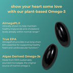 Iwi Life Heart Omega-3, 180 Softgels (90 Servings), Vegan Plant-Based Algae Omega Fatty Acids + EPA, Heart Health Support Dietary Supplement, Krill & Fish Oil Alternative, No Fishy Aftertaste