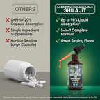 Shilajit Liquid Drops with Sea Moss, Ashwagandha, Zinc, Magnesium, Liquid Vitamins for Women and Men - Terra Mineral by Clean Nutra - 2Pack