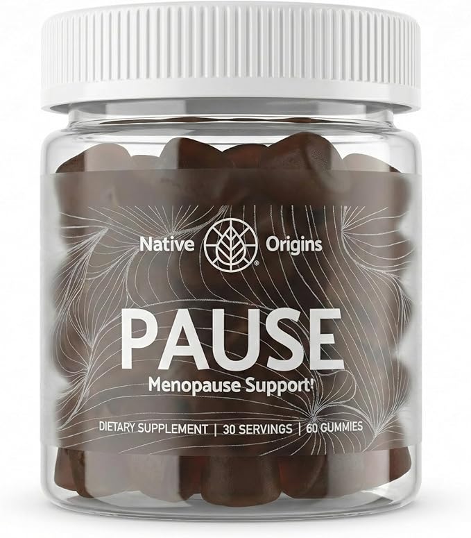 Menopause Gummies Hormone-Free Supplements for Women Supports Hot Flashes, Night Sweats & Mood Swings and Weight - Black Cohosh Saffron KSM-66 Fennel B6 and Chamomile - 30 Servings