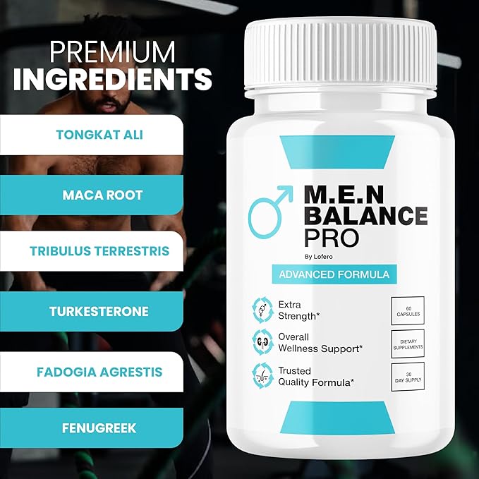 (5 Pack) Men Balance Pro Capsules, M.E.N Max Triple Action Formula Capsulas Pills Mens Multivitamins Premium All Natural Advanced Maximum Strength Health Wellness Supplement Support Reviews (300 ct)