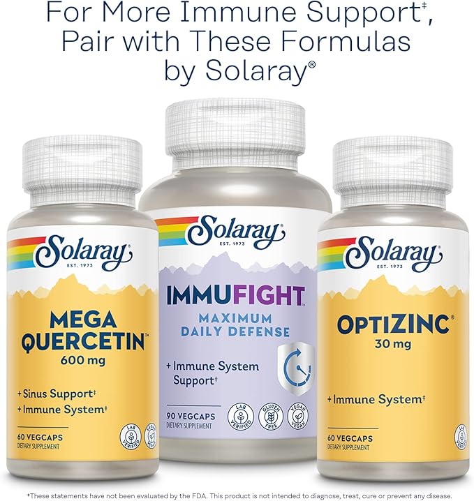 SOLARAY Chewable Vitamin C 500 mg, Natural Cherry Flavor with Natural Sweeteners, Antioxidant and Immune Support Supplement with Whole Food Base, 60-Day Guarantee, 100 Servings, 100 Chewables