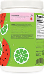 Wellah L-Glutamine Powder Watermelon Lime (50 Servings) - 5g L-Glutamine Per Serving, Sweetened with Stevia