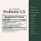 Nature's Bounty Probiotic GX, Helps with Occasional Gas and Bloating, Dietary Supplement, Digestive Health, 25 Capsules