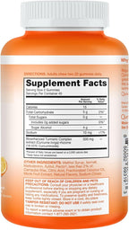 Qunol Zero Sugar Turmeric Gummies, Gummy with 500mg Turmeric Curcumin, Joint Support Supplement, Ultra High Absorption Turmeric Curcumin, Vegetarian, Gluten Free, 90 Count