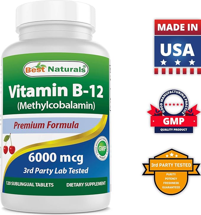 Best Naturals D-Mannose 1500 mg & Vitamin B12 6000 mcg