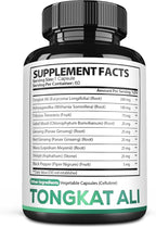 Satoomi Tongkat Ali Root Extract 200:1-9 Essential Herbs with Ashwagandha, Tribulus Terrestris & More - Support Strength, Energy and Healthy Immune - 60 Vegan Caps 2 Month Supply