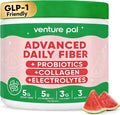 6-in-1 Daily Fiber Powder Supplement, Premium Acacia Fiber for Digestive & Gut Health, Sugar Free, GLP-1 Friendly Fiber Powder with Prebiotic, Probiotics, Collagen Peptides & Electrolytes - For Women
