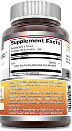 Amazing Formulas Rutin Supplement | 500 Mg | Tablets | Non-GMO | Gluten Free | Made in USA (3 Pack | 100 Count)