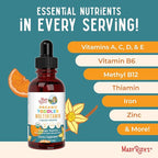 MARYRUTH'S Organics Multivitamin & Multimineral with Iron for Toddlers | USDA Organic | Sugar Free | Multivitamin Liquid Drops for Kids Ages 1-3 | Immune Support | Vegan | Non-GMO | 2 Fl Oz