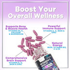 Multivitamin For Women - Complete Daily Woman's Multivitamins with Biotin, Calcium, Folic Acid, Iron, Zinc, Vitamin A, C, D, E & B Vitamins, Women's Hair Skin and Nails Supplements - 120 Softgels