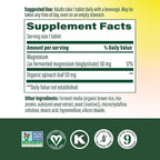 MegaFood Magnesium Supplement with Fermented Magnesium Glycinate - Chelated - Supports Heart & Nervous System - Vegan Gluten-Free Non-GMO Kosher - Made Without 9 Food Allergens - 60 Tablets