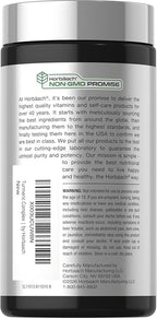 Horbäach Turmeric Curcumin Supplement | 180 Capsules | with Black Pepper & Tart Cherry | Non-GMO & Gluten Free