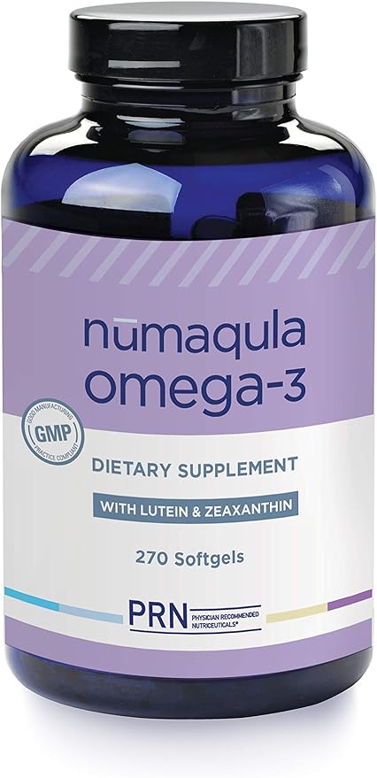 nūmaqula Omega 3 Supplement - 270 Softgels, 90-Day Supply - Re-Esterified Omega 3 Triglyceride Form with Lutein & Zeaxanthin - 1400mg DHA & 400mg EPA for Macular & Retinal Support