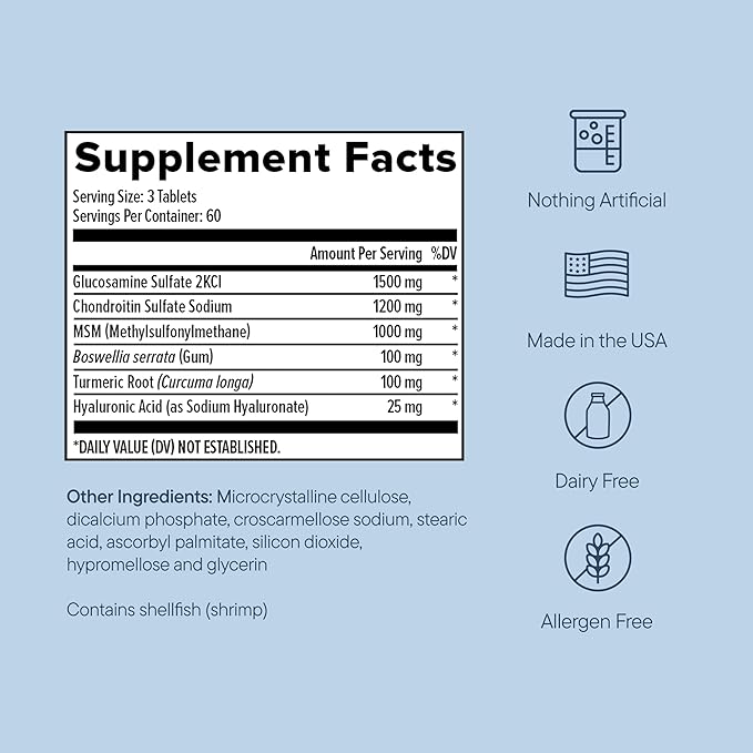 Zenwise Health Joint Support Supplement with Glucosamine Chondroitin MSM, Curcumin & Sulfate - Joint Health for Women & Men - Mobility & Flexibility Support for Knee, Cartilage & Bone - 180 Count
