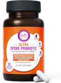 Ultra Spore Probiotic with Live Strains | Daily Soil Based Probiotic for Digestive Support & Gut Health | Soy-Free, Dairy-Free, Gluten-Free, Non-Refrigerated Probiotics, 30 Capsules