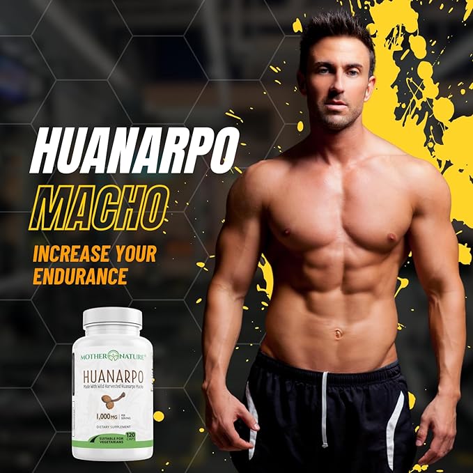 Huanarpo Macho Capsules 1000mg – 120 Vegan Capsules – Natural Energy, Stamina & Vitality Supplement – Supports Male Performance, Circulation & Hormone Wellness – Non-GMO, Gluten-Free, Vegan