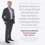 Garden of Life Dr. Formulated Quercetin Drop Uric Acid Support with Tart Cherry Extract, Vitamin C & Luteolin – Probiotic, Gluten-Free, Non-GMO, Vegan, 60 Tablets