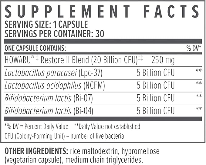 Biote Nutraceuticals - Multi-Strain PROBIOTIC 20B - Gut + Digestive (30 Capsules)