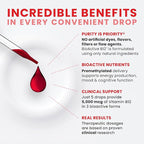 Pure TheraPro BioActive Vegan Methylated Vitamin B12 Sublingual Liquid Methylcobalamin, Hydroxocobalamin & Adenosylcobalamin 1,000 mcg per Drop (5 Drops = 5,000mcg / 2 Month Supply) 10 ml