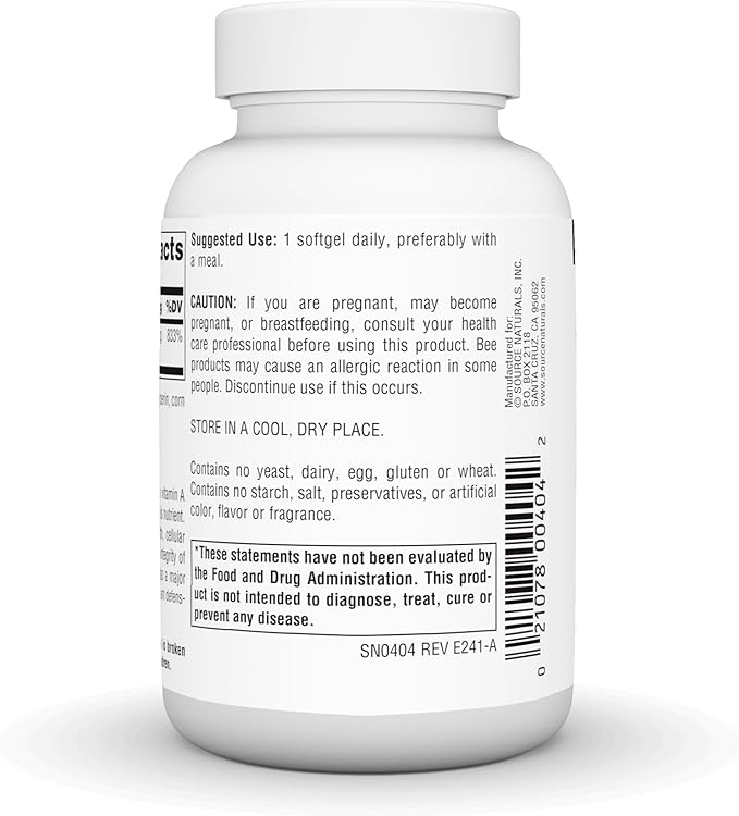 Source Naturals Beta Carotene 25000 iu Antioxidant Protection - Converted by Body to Vitamin A - 250 Softgels