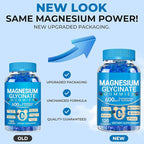 Magnesium Glycinate Gummies 600mg, Chewable Sugar Free Potassium Magnesium Gummies with Manganese Glycinate, Vitamin D, B6, and CoQ10 for Calm Support & Sleep for Adults, 60 Days Supply