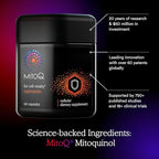 MitoQ Curcumin Longvida Lipidated Formula Mitochondria-targeted Antioxidant | Ultra Bioavailable & Sustained Action Free-Form Curcumin, 60 Capsules