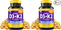 InnovixLabs Vitamin D3 K2-5000 IU Vitamin D3 Plus 600 mcg Vitamin K2 MK4 and MK7 for Max Calcium Absorption, Supports Bone, Immune, Heart Health, 3rd Party Tested, Gluten Free, 60 Softgels (Pack of 2)