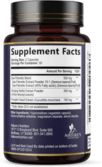 Prostate Health Supplements for Men - 3X Strength with Saw Palmetto Blend Stinging Nettle Root & Pumpkin Seed Support Complex - Supports Bathroom Trips Prostate & Urinary Health - 60 Capsules