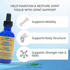 Eidon Supplement Liquid Concentrate - Contains Ionic Silica and Sulfur, Support Drops for Stronger Hair, Skin, and Nails, Bioavailable, No Additives or Preservatives - 2 oz