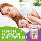 Magnesium Gummies for Kids - Magnesium Glycinate Gummies Supplement with L-Theanine, Vitamin B6, D3 for Kids & Adults for Sleep, Relaxation, Bones,Sugar Free Grape 120ct
