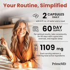 PrimeMD 21-in-1 Berberine Supplement with Ceylon Cinnamon with Chromium, Bitter Melon and Green Tea Extract and Black Pepper Extract for Energy (120 ct, Pack of 2)