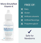 Biotics Research Bio K Mulsion™ & Equi-Fem™ – Liquid Vitamin K1 for Bone, Heart & Blood Clotting Support + Women’s Multivitamin for Hormonal Balance, PMS Relief & Digestive Health - 1fl oz + 126 tabs