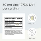 Integrative Therapeutics Zinc Chelate - Antioxidant Support & Healthy Immune Function* - Mineral Supplement for Men & Women - Dairy-Free & Gluten-Free - 100 Capsules (100 Servings)