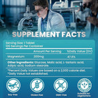 Hydrogen Water Tablets H2 Molecular 120 Tablets with Magnesium Supplement for Brain Health Cognition Function Cellular Energy Boost Antioxidant Promote Metabolism Non-GMO Gluten Free